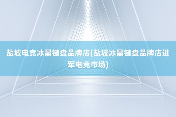 盐城电竞冰晶键盘品牌店(盐城冰晶键盘品牌店进军电竞市场)