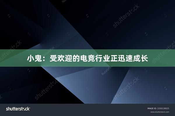 小鬼：受欢迎的电竞行业正迅速成长